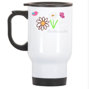 Love Babcia Life Cute Matching Family Stainless Steel Travel Mug