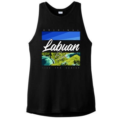 Labuan Bajo Live The Search Ladies PosiCharge Tri-Blend Wicking Tank