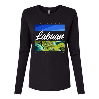 Labuan Bajo Live The Search Womens Cotton Relaxed Long Sleeve T-Shirt