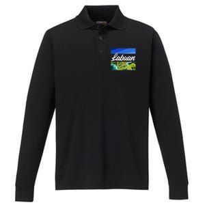 Labuan Bajo Live The Search Performance Long Sleeve Polo