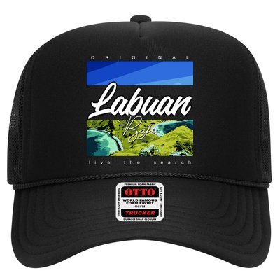 Labuan Bajo Live The Search Trucker Hat