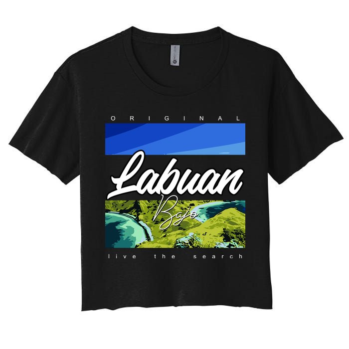 Labuan Bajo Live The Search Women's Crop Top Tee