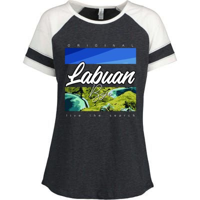 Labuan Bajo Live The Search Enza Ladies Jersey Colorblock Tee