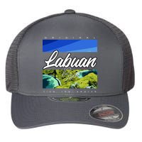Labuan Bajo Live The Search Flexfit Unipanel Trucker Cap