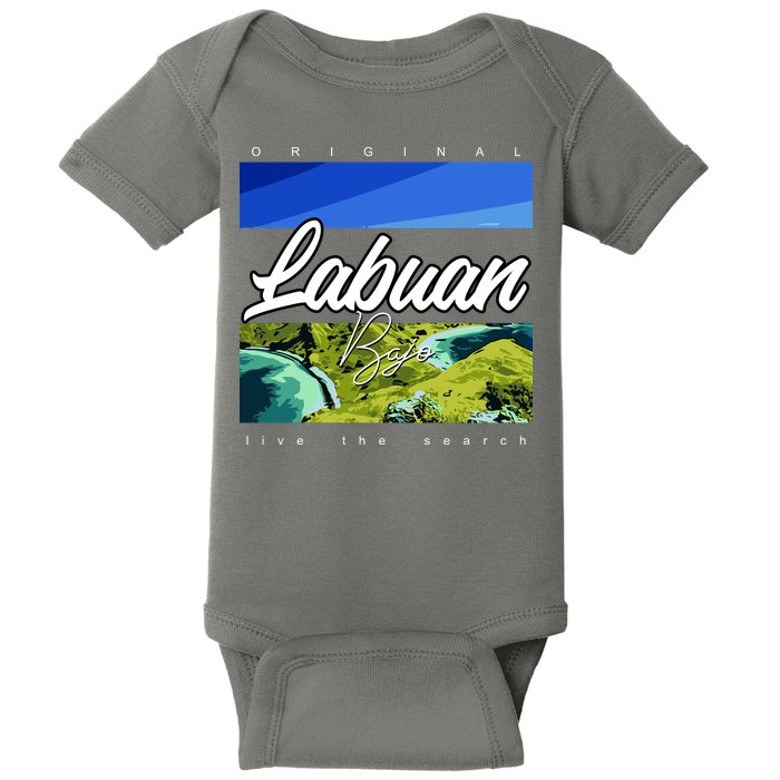 Labuan Bajo Live The Search Baby Bodysuit