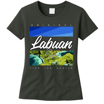 Labuan Bajo Live The Search Womens T-Shirt