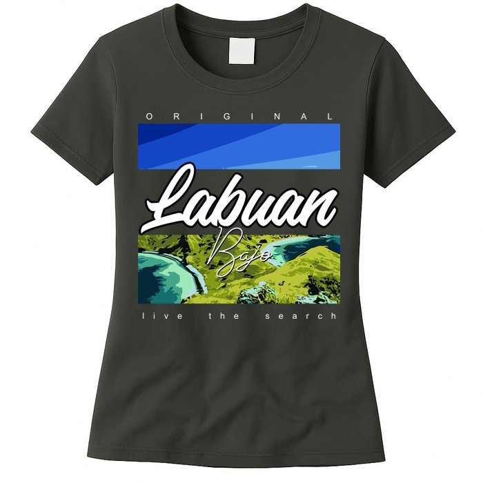 Labuan Bajo Live The Search Womens T-Shirt