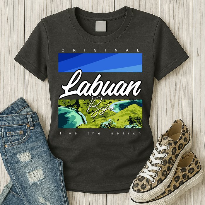 Labuan Bajo Live The Search Womens T-Shirt