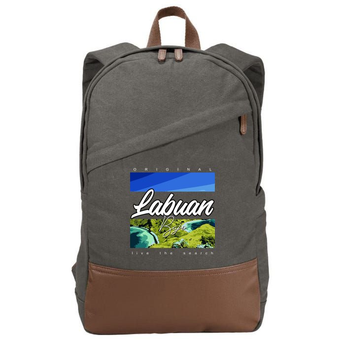 Labuan Bajo Live The Search Cotton Canvas Backpack