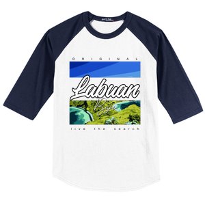 Labuan Bajo Live The Search Baseball Sleeve Shirt