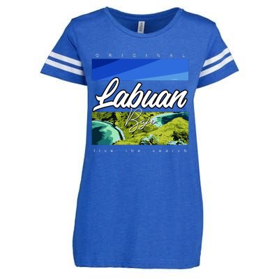 Labuan Bajo Live The Search Enza Ladies Jersey Football T-Shirt