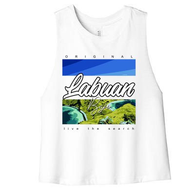 Labuan Bajo Live The Search Women's Racerback Cropped Tank