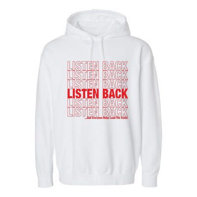 Listen Back Garment-Dyed Fleece Hoodie