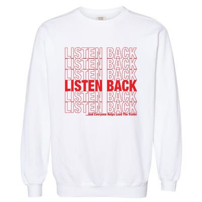 Listen Back Garment-Dyed Sweatshirt