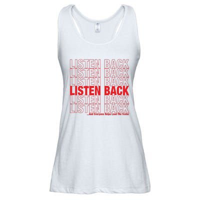 Listen Back Ladies Essential Flowy Tank