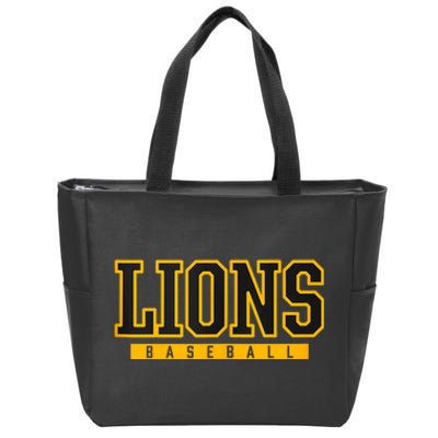 Lions Baseball Zip Tote Bag