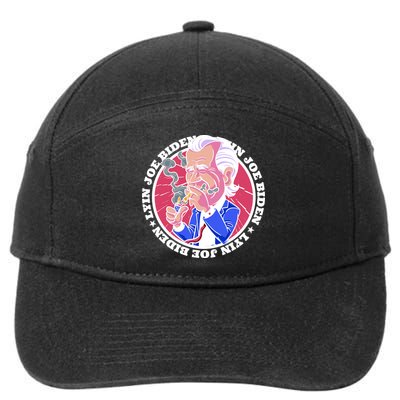 Lyin Biden 7-Panel Snapback Hat