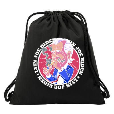 Lyin Biden Drawstring Bag