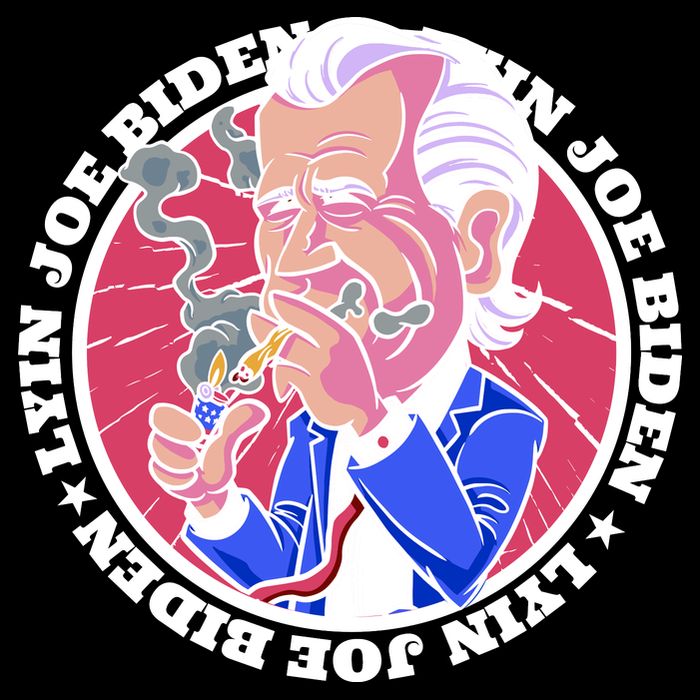 Lyin Biden Drawstring Bag