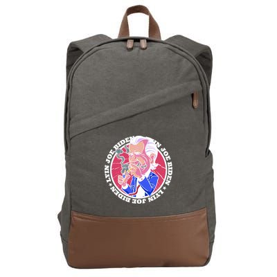 Lyin Biden Cotton Canvas Backpack