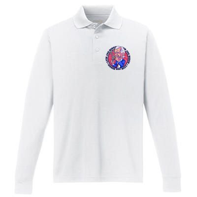 Lyin Biden Performance Long Sleeve Polo