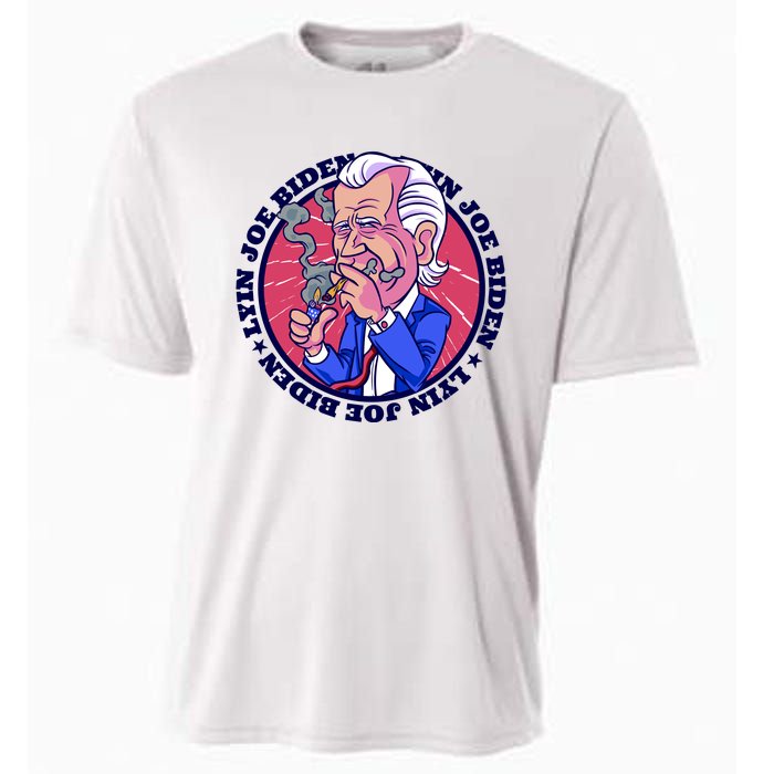 Lyin Biden Cooling Performance Crew T-Shirt