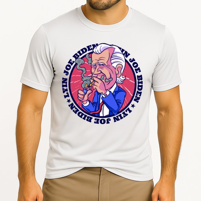 Lyin Biden Cooling Performance Crew T-Shirt