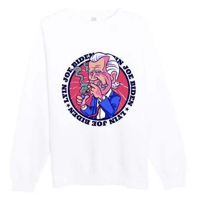 Lyin Biden Premium Crewneck Sweatshirt