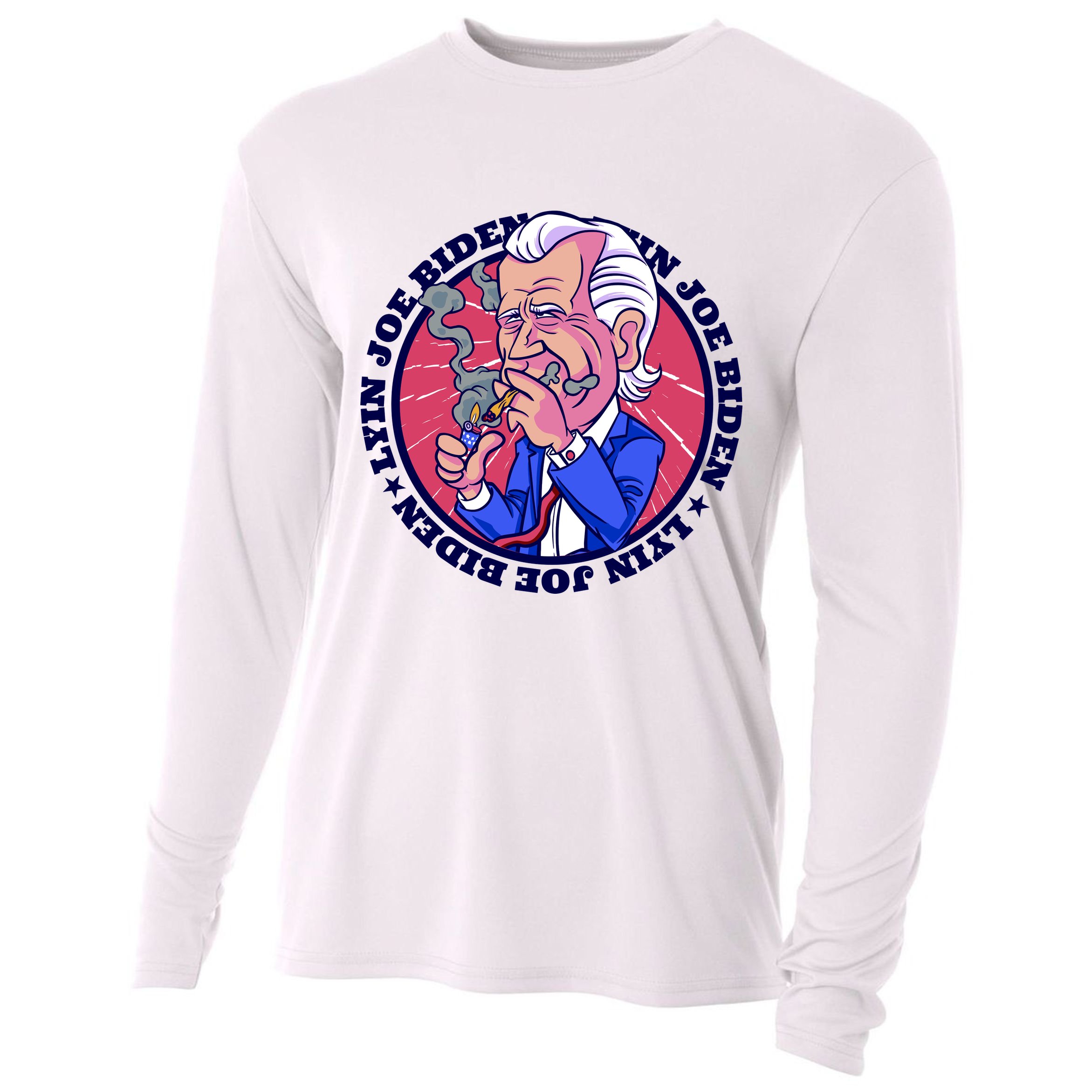 Lyin Biden Cooling Performance Long Sleeve Crew