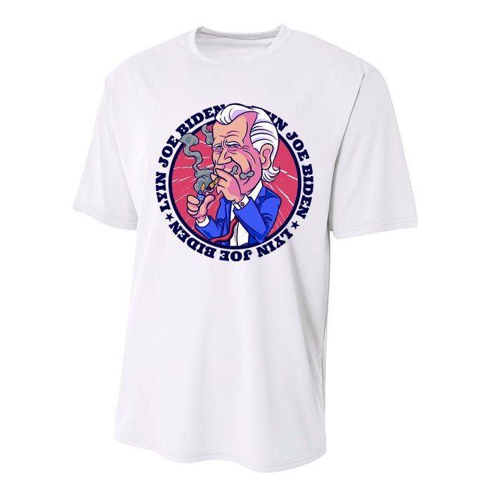 Lyin Biden Performance Sprint T-Shirt