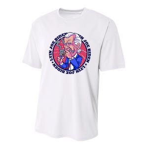 Lyin Biden Youth Performance Sprint T-Shirt