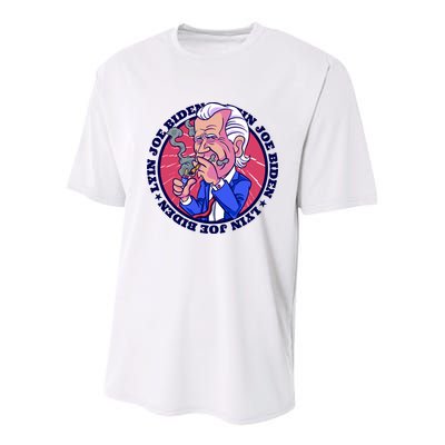 Lyin Biden Youth Performance Sprint T-Shirt