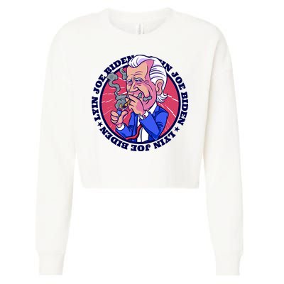 Lyin Biden Cropped Pullover Crew