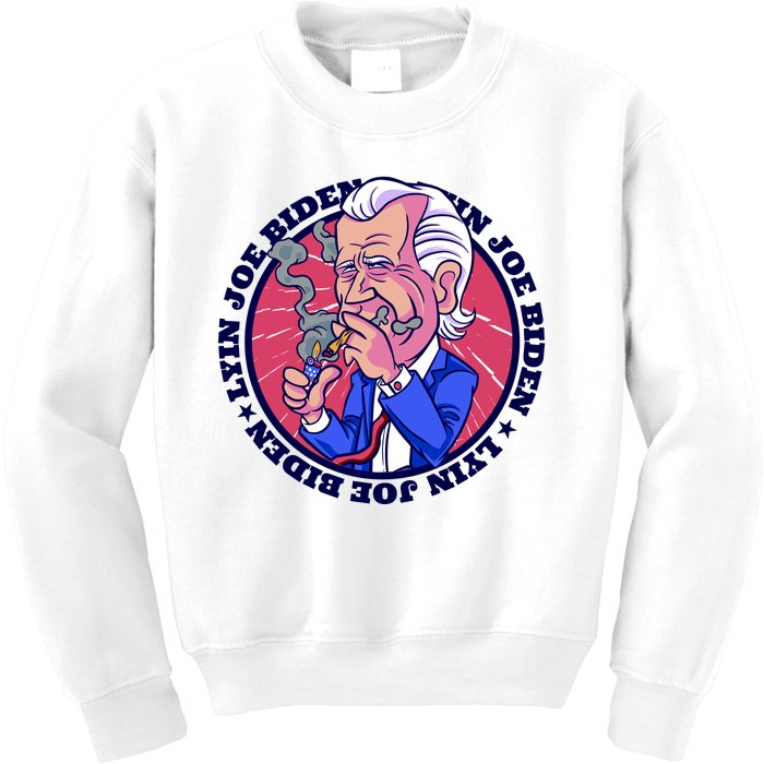 Lyin Biden Kids Sweatshirt