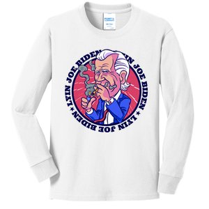 Lyin Biden Kids Long Sleeve Shirt