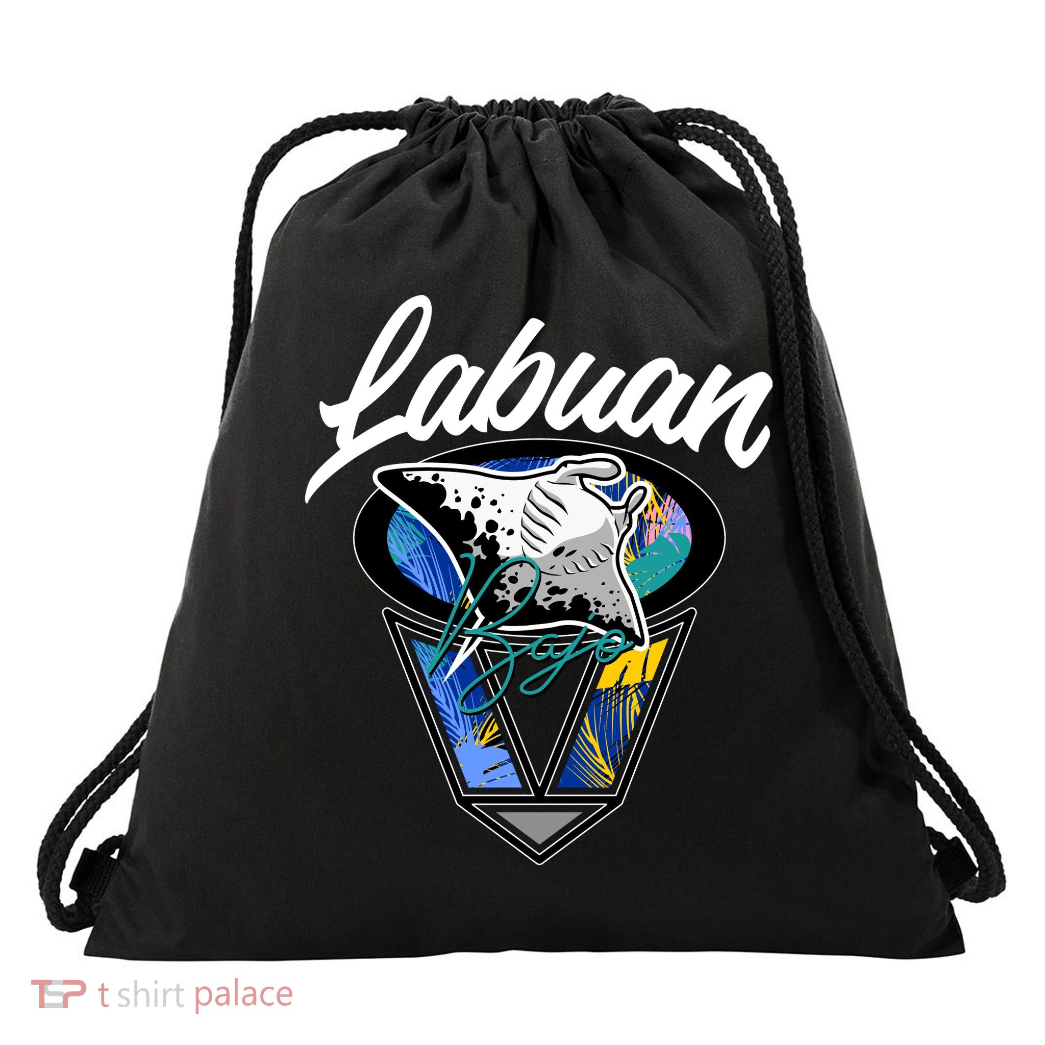 Labuan Bajo Live The Search Drawstring Bag