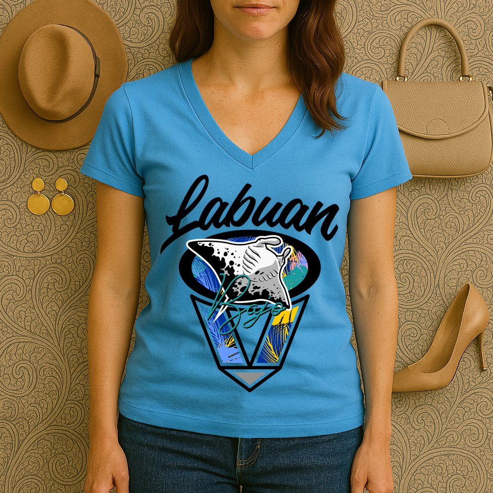 Labuan Bajo Live The Search Women's V-Neck T-Shirt