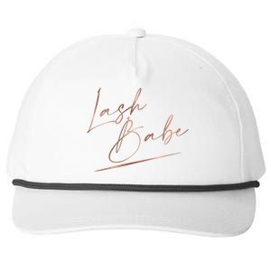 Lash Babe Lash Instructor Lash Artist Lash Tech Gift Snapback Five-Panel Rope Hat