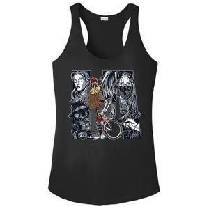 Lowrider Bike LA Chicano Cholo Los Angeles Lowrider Ladies PosiCharge Competitor Racerback Tank