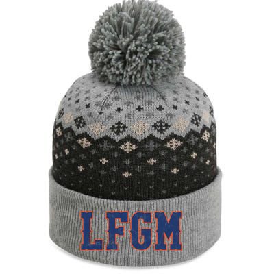 LFGM Baseball Lovers The Baniff Cuffed Pom Beanie