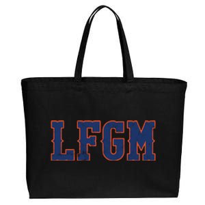 LFGM Baseball Lovers Cotton Canvas Jumbo Tote