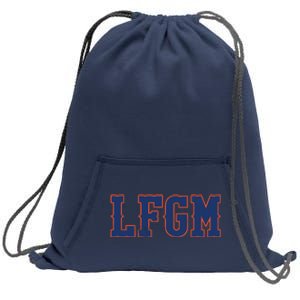 LFGM Baseball Lovers Sweatshirt Cinch Pack Bag