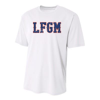 LFGM Baseball Lovers Youth Performance Sprint T-Shirt