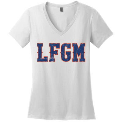 LFGM Baseball Lovers Women's V-Neck T-Shirt