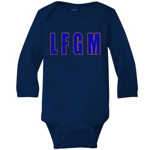 LFGM Baseball Baby Long Sleeve Bodysuit