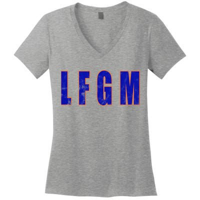 LFGM Baseball Women's V-Neck T-Shirt