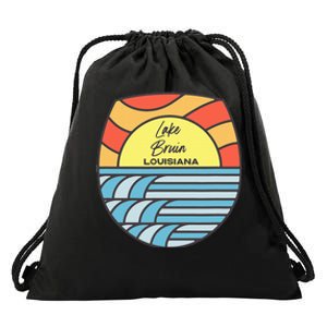 Lake Bruin Louisiana La Sunset Sunrise Souvenir Drawstring Bag