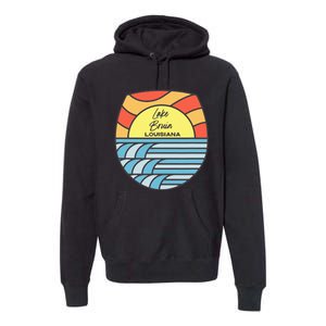 Lake Bruin Louisiana La Sunset Sunrise Souvenir Premium Hoodie