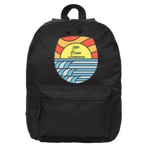 Lake Bruin Louisiana La Sunset Sunrise Souvenir 16 in Basic Backpack