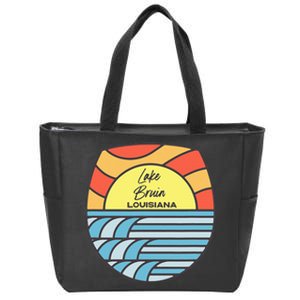 Lake Bruin Louisiana La Sunset Sunrise Souvenir Zip Tote Bag